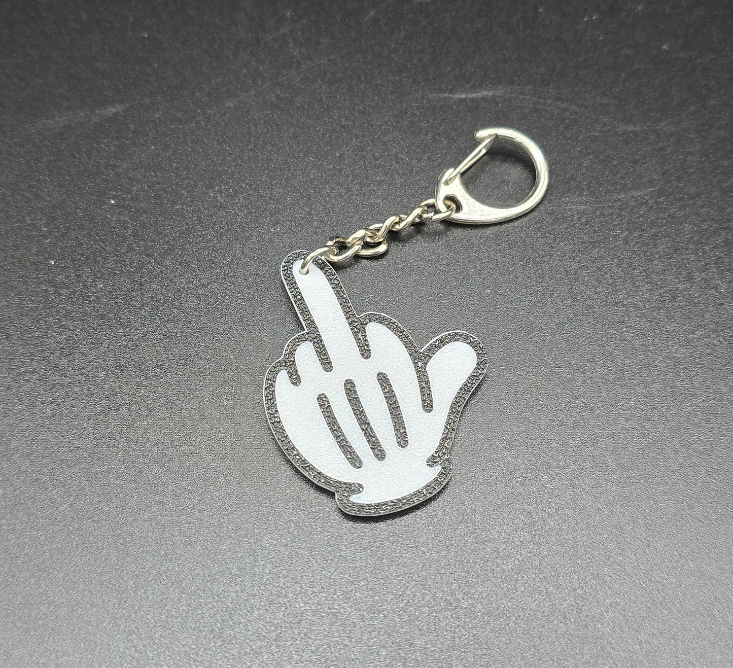 Schlüsselanhänger Mittelfinger