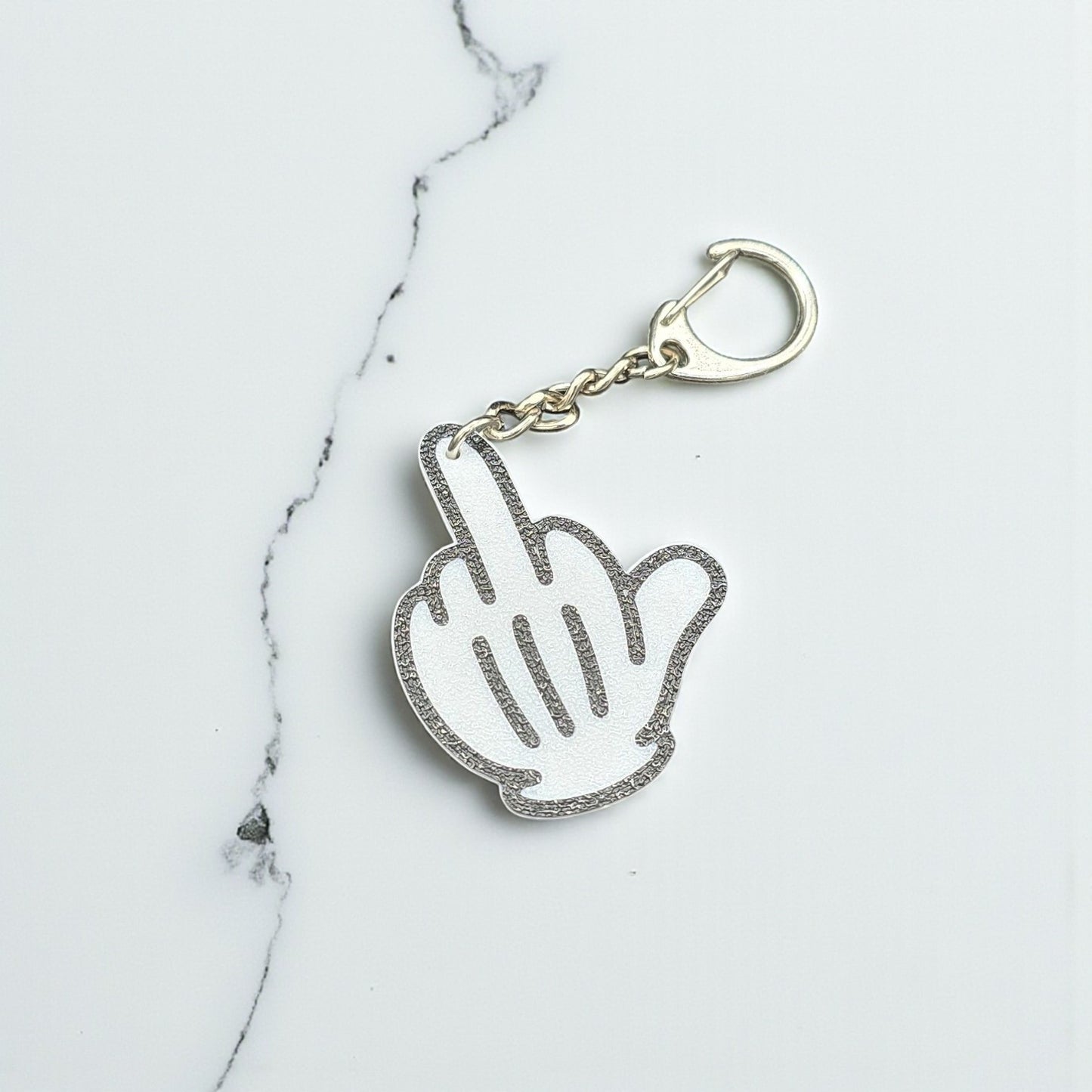 Schlüsselanhänger Mittelfinger
