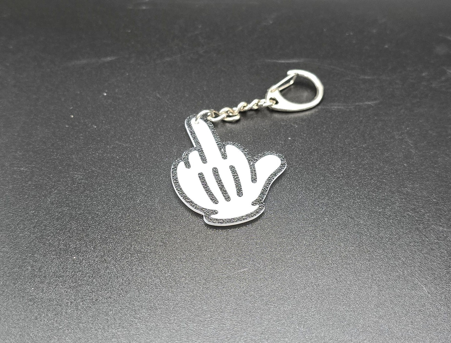 Schlüsselanhänger Mittelfinger