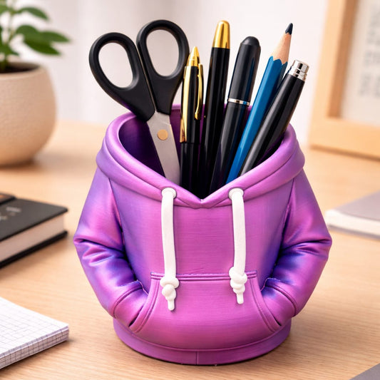 Stiftehalter im Hoodie-Design