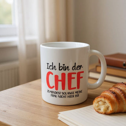 Ich bin der Chef Tasse